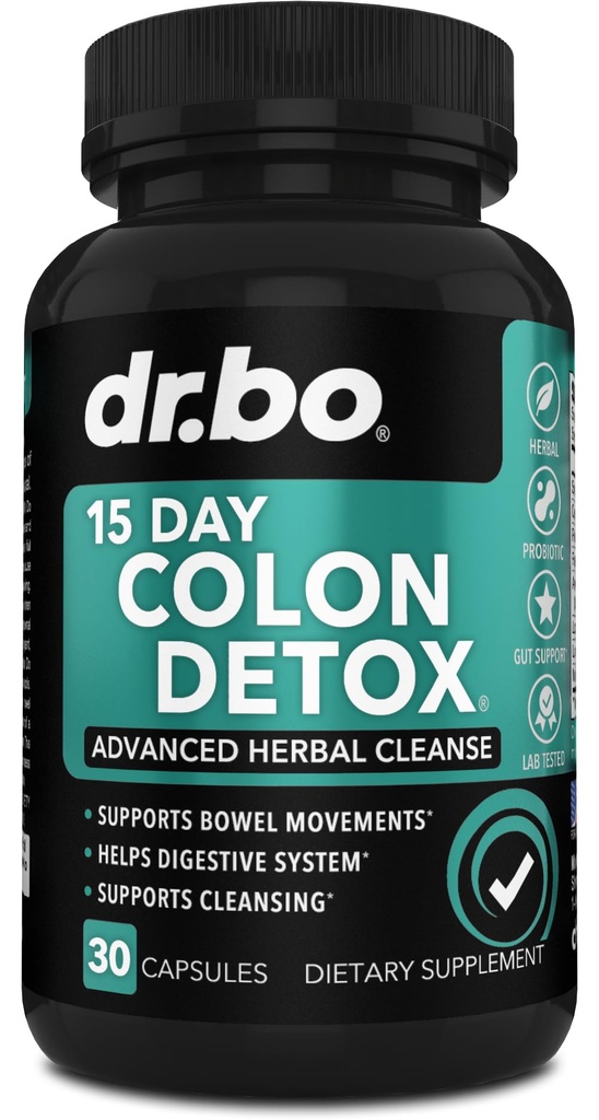 Colon Cleanser Detox for Weight Flush - 15 Day Intestinal Cleanse Pills & Probiotic - Fast Natural Laxative for Constipation Relief - Bowel Movement Supplements for Stomach Bloating, Gut Loss Support