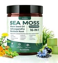 Sea Moss Gummies 16-1, Black Seed Oil Ashwagandha Turmeric Bladder Wrack Vitamin C Vitamin D3 Elderberry Manuka Dandelion Yellow Dock Apple Cider Vinegar for Men & Women
