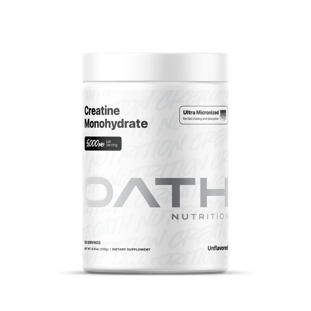 Eed Voeding Ultra Micronized Creatine Monohydraat Poeder, Unflavored, Glutenvrij, Niet GGO, Creatine Powder for Women and Men, 5.000g per Serving, 50 Servings