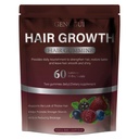 Hair Growth Vitamins Gummies for Natural Black Hair - Biotin, Keratin & Plant Extracts for Stronger Hair Growth & Thickness - Skin & Nail Care Supplement, 60 Gummies (01)