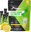 Hydration Electrolyte Powder, Electrolyte Drink, Hydration Supplement Drink Mix, Hydration Packets met Vitamine & Mineralen, Keto Friendly, Vegan, Non-GMO, Geen Suiker, Citroen smaak (20 Sticks)