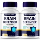 Brain Defender Supplement, Brain Defender Brain and Memory Support Pills, BrainDefender Capsules, Advanced Nootropic Pills for Brain Health Support, All Natural Cognitive Health Reviews (2 Pack)