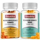 Kalium Magnesium Gummies, Kaliumchloride 500mg, Magnesium Glycinate 300mg, Minerale supplementen voor familie