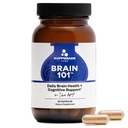 Brain 101 by Dave Asprey | Daily Brain Health and Cognitive Support | Nootropic Supplement Supports Memory, and Cognitive Function | 30 Day Supply