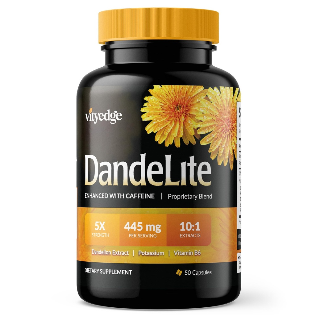 Natural Diuretic for Swollen Feet, Ankles, & Legs – Reduce Swelling, Edema, and Fluid Retention with Effective Water Pills for Leg and Foot Comfort – Fast Relief and Support with Dandelite