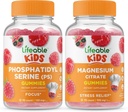 Levensbaar Fosfatidylserine (PS) Kinderen + Magnesium Kids, Gummies Bundle - Grote Proeverij, Vitamine Supplement, Glutenvrij, GGO-vrij, Kauwgom