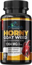 Geile geitenkruid Extra sterkte w. Maca, L-Arginine, Ginseng, Boost Performance, Uithoudingsvermogen, Energie, Niet-GMO, 60 Capsules