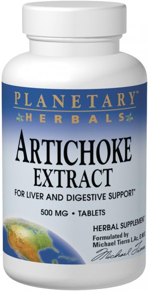Planetaire kruiden Artichoke Extract 500mg, 120 tabletten