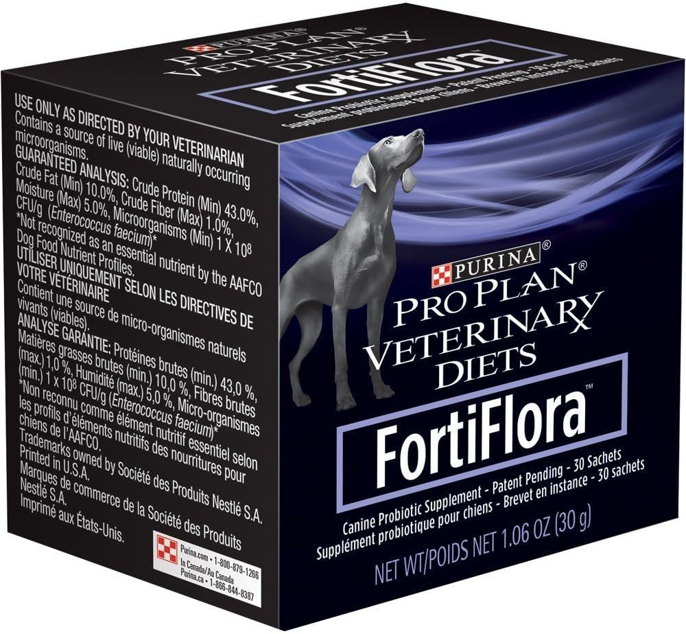Purina Fortiflora Canine Nutritional Supplement Box (3 Pack), 30gm/90 Tellen