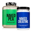 Naked Vegan Spiergroei en herstel Bundle Creatine en 5LB Unflavored Pea