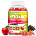 Apple Cider Vinegar Gummies, Keto ACV Gummies with The Mother, Advanced Formula with Probiotics, Vitamin B12 & Keto Blend, ACV for Cleanse & Detox, Metabolism, Digestion & Gut- Sugar Free, 120 Counts