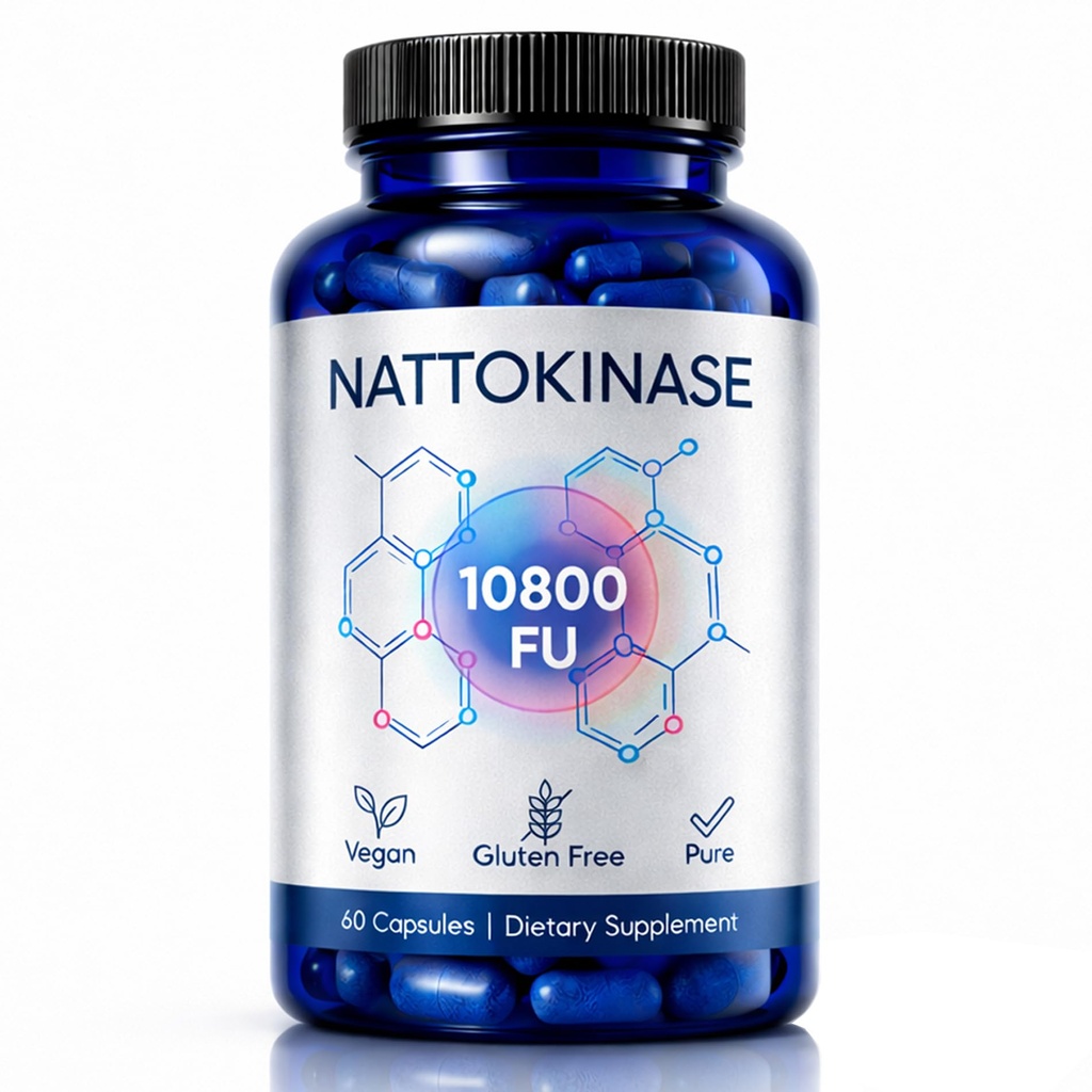 Nattokinase 10800 FU Enzyme Supplement, Ultimate Nattokinase with Fermented Soy Extract Standardized Activity – Plant Based Daily Capsule for Wellness Routine and Active Lifestyle Support (1)