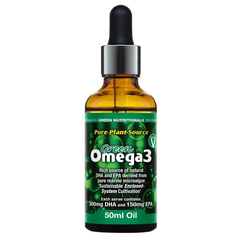 Green Nutritionals Vegan Omega3 50ml Olie - Vegan Vegetarische Kid Pet vriendelijk