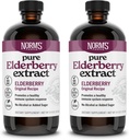 Norm's Farms Pure Vlierbes Extract 2PK - Gemaakt van alleen vlierbessen in de VS - Immune, Antioxidant Ondersteuning, Geen toegevoegde suiker, Additieven, Veganistisch, Glutenvrij, Non-GMO, Tinctuur Alcoholvrij - 8 Oz