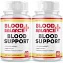 (2 Pack) Blood Balance Plus Capsules, Official Blood Balance Plus Health Support Pills With All Natural Ingredients, Advanced Wellness Support with Max Strength Vitamins for Women & Men (120 Capsules)