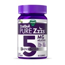 ZzzQuil Pure Zzzs Melatonin Gummies, Melatonin 5mg, Sleep Aid, with Chamomile & Lavender, Melatonin Sleep Gummies, Sleep Aids for Adults, Berry Flavored, 60 Sleep Gummies