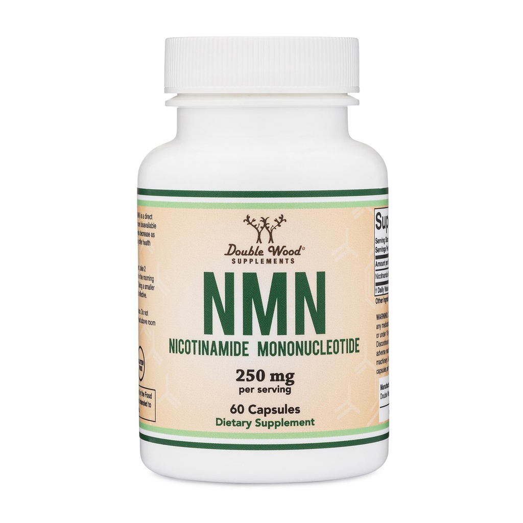 Dubbele houtsupplementen NMN, 60 capsules (125 mg per capsule)