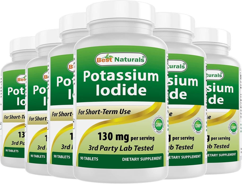 Best Naturals Kaliumjodide 130 mg per portie - Dieetsupplement, 90 tabletten (6)