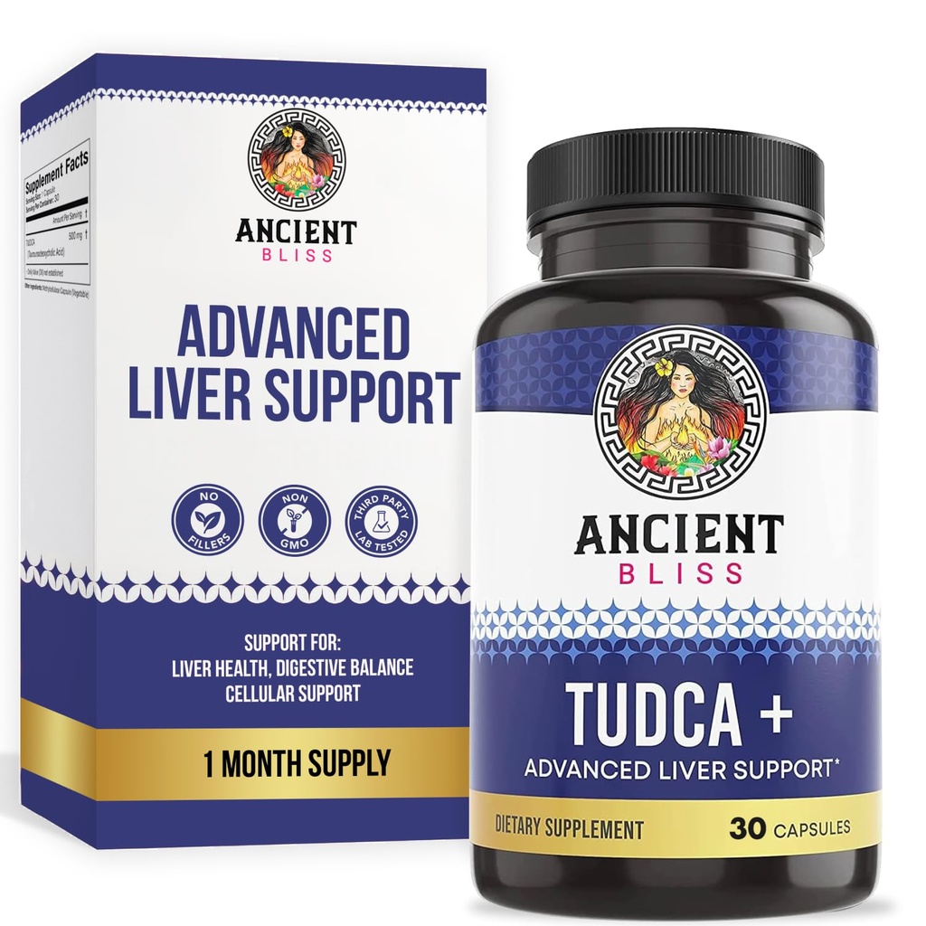 Oude Bliss Tudca 500mg, 30 Capsules (Taurouroso Deoxycholzuur) - Bile Salts Lever Ondersteuning Supplement, Natuurlijke Bitter Proeve- Vegan Vriendelijk, Niet GGO, Glutenvrije Capsules (30 Capsules (verpakking van 1))