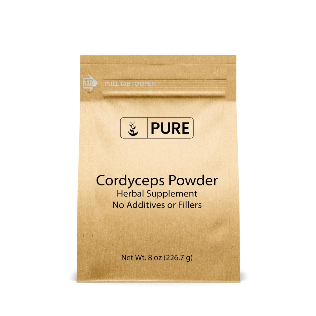 Pure Original Ingrediënten Cordyceps (8oz) Traditioneel kruidensupplement, niet-GMO