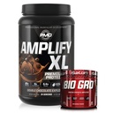 PMD Sports Amplify XL Premium Whey Protein Double Chocolate Explosion (24 Servings) & iSatori Bio-GRO Unflavored (60 Servings)