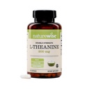NatureWise Double Strength L-Theanine 200mg - Vegan L Theanine Supplement for Relaxation + Sleep Support - NSF Certified L-Theanine - Non-GMO, USA Manufactured - 120 Capsules[120 Day Supply]