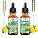 Vita PLynxera Thanksgiving Gift Set: Pure TUDCA Liver & Gallbladder Support + Calm Magnesium Complex for Sleep & Relaxation Liquid Drops