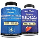 Nutrivein Premium TUDCA Supplement & Berberine Bundle: High-Absorption TUDCA & Berberine Supplement Bundle for Liver Health, Metabolic Support, & Detox + Vitality & Overall Wellness
