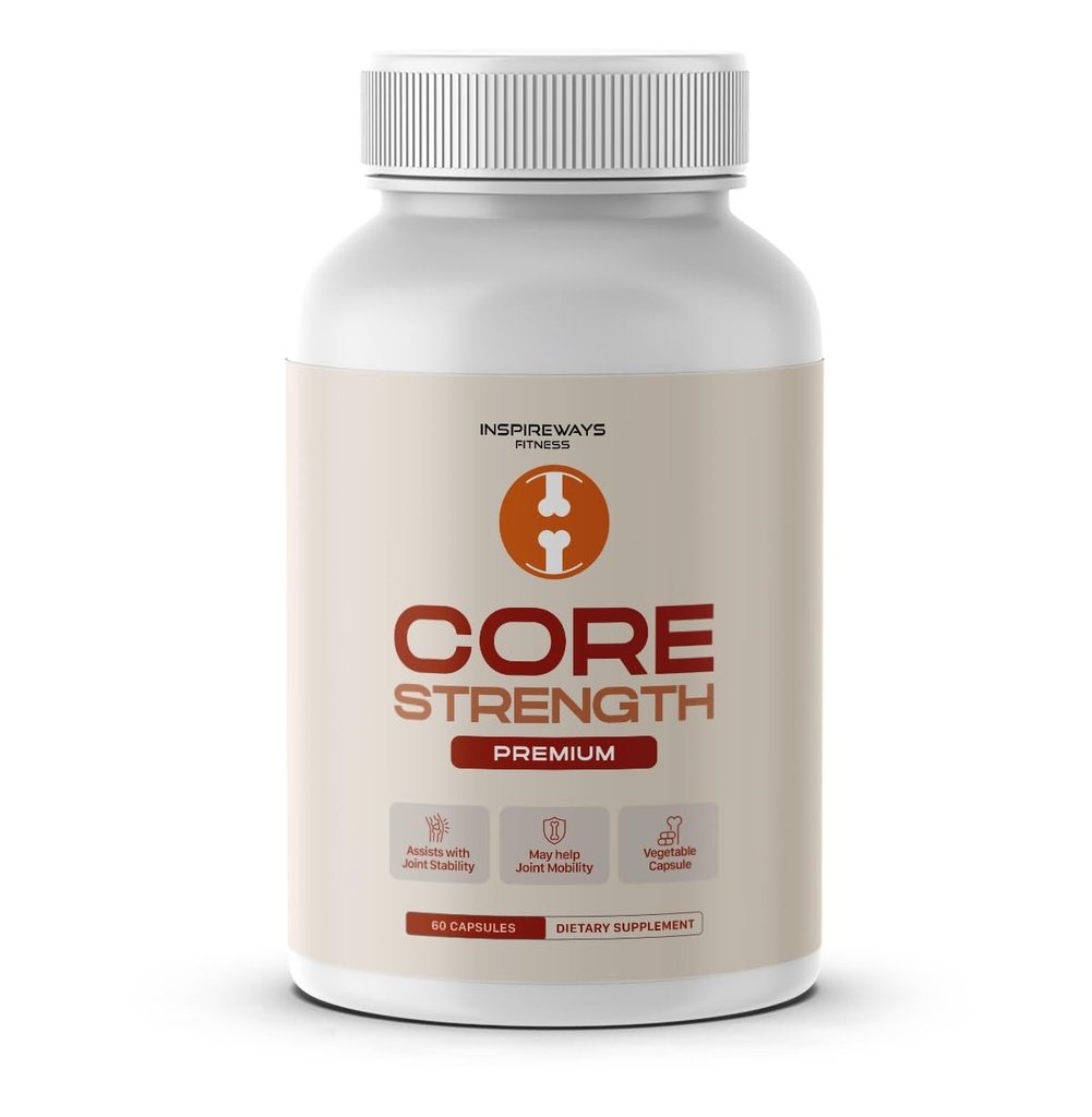 Core Strength Capsules, CoreStrength Premium Quality Supplement Joint Vitamins Support with Advanced Maximum Strength & Wellness Formula for Overall Health (60 Capsules)