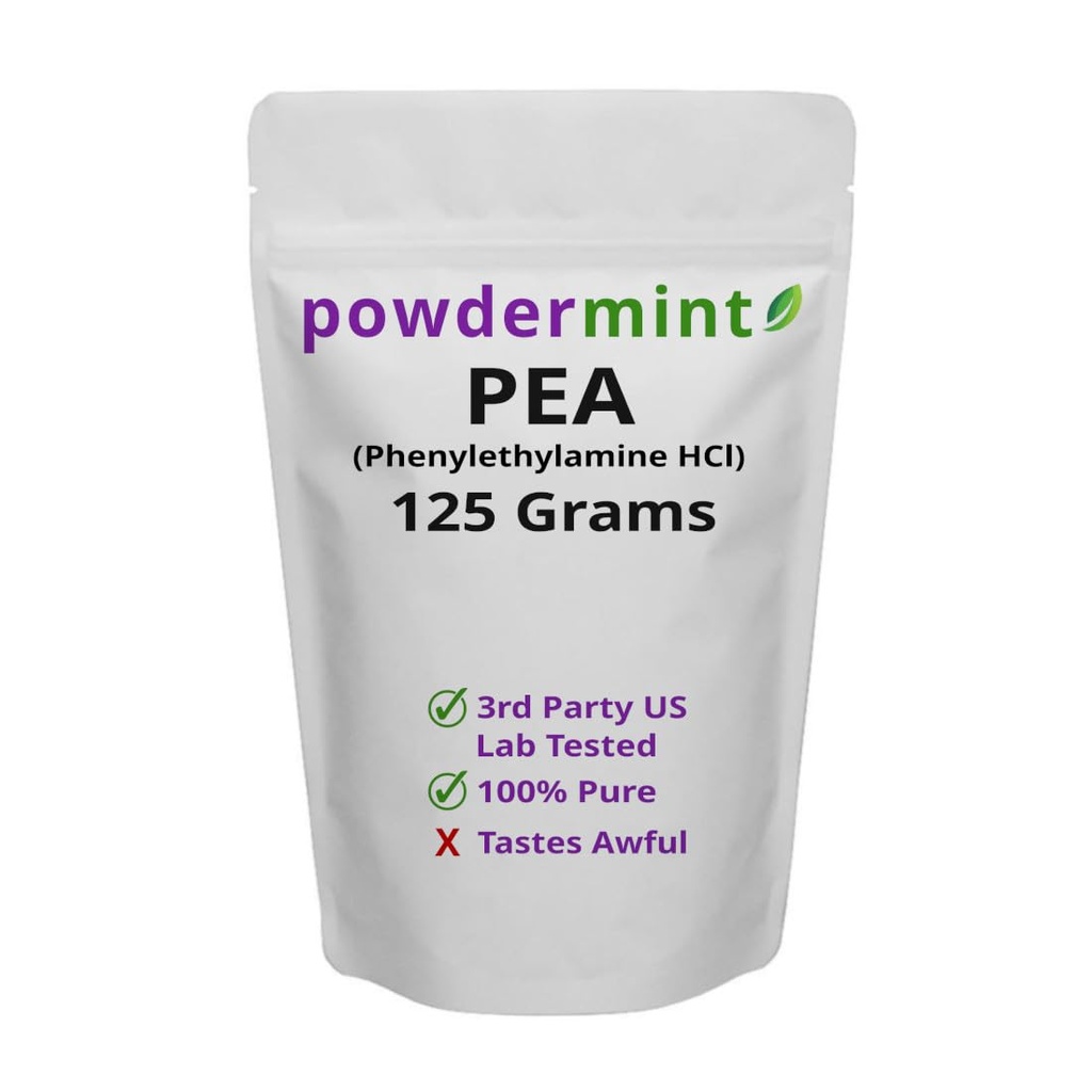 Beta Fenylethylamine HCl (Pea) Poeder - Mood, Energy (125 Gram)