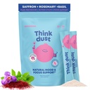 JoySpring Think Dust Kids Magnesium Saffron Supplement, Calming Magnesium for Kids Herbal Supplement Stick Packs with L-Theanine, Rosemary Extract, Sugar Free Lemonade,30 Servings Ages 4+