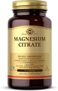 Solgar Magnesium Citrate - 60 Tablets - Promotes Healthy Bones, Supports Nerve & Muscle Function - Highly Absorbable - Non-GMO, Vegan, Gluten Free, Kosher - 30 Servings