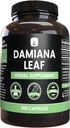 PURE ORIGINEEL INGREDIËNTEN Damiana Leaf (365 capsules) Geen Magnesium of rijstvullers, altijd zuiver