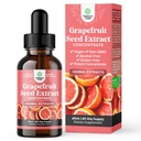 GSE Grapefruit Zaad Extract Liquid - One Drop Daily - Super Concentrated Grape Seed Extract Liquid Drops Rijk aan Bioflavonoïden & Polyfenolen voor Gut Health & Immune Support - 2OZ - 60 Servers