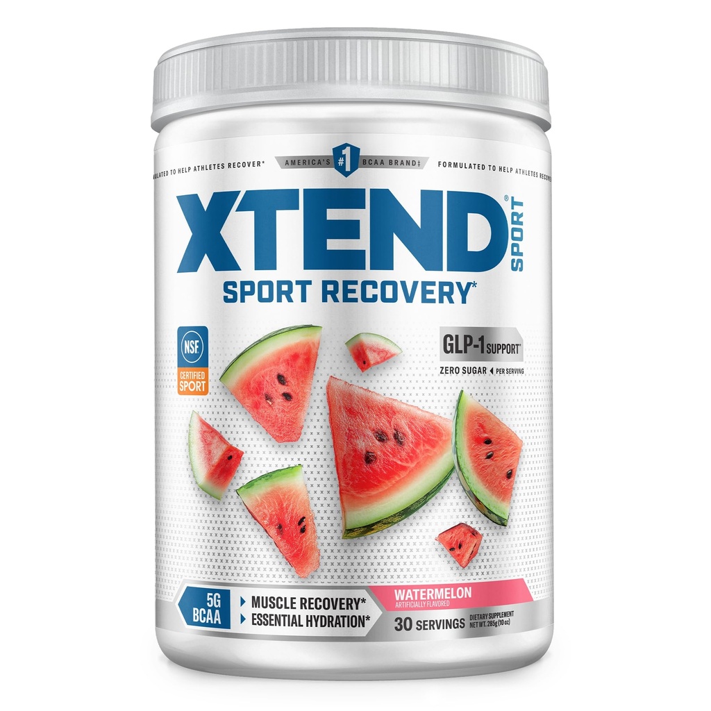 Xtend Sport BCAA Powder Watermeloen - Electrolyte Powder for Recovery & Hydration with Amino acids - 30 Servings