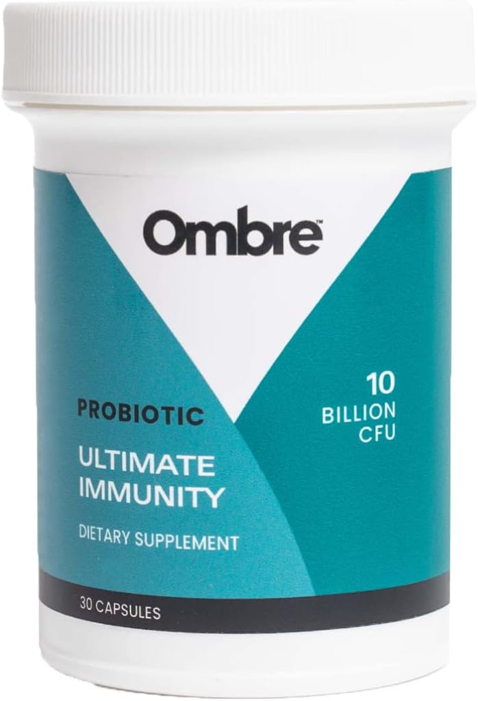 Ombre Ultimate Immunity Probiotica, Immune Support Supplement, 10 miljard CFU, Houdbaarheid, 30 porties