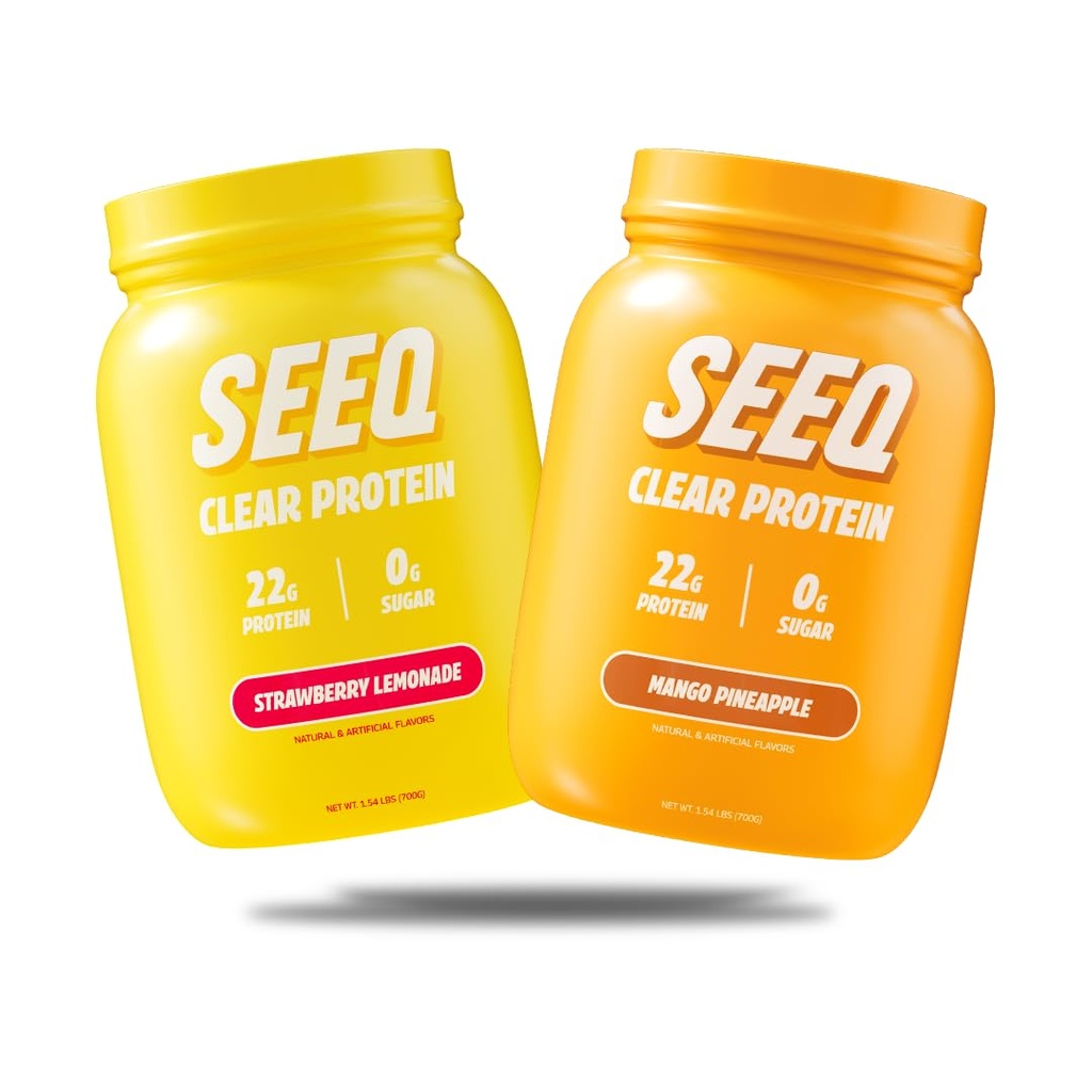 SEEQ Clear Protein Bundle (Clear Whey Protein Isolate Mango Pineapple + Strawberry Lemonade)