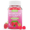 Magnesium Glycinate Gummies 600mg, Sugar Free Magnesium Gummies for Adults with Ashwagandha, Lemon Balm & GABA for Sleep, Mood Support and Relaxation, Vegan, 60 Raspberry