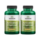 Swanson Geactiveerde Charcoal - Natural Supplement Ondersteuning van gezonde absorptie - Helpt w/Bloating & Handhaving Bowel Regularity - (120 Capsules, 520mg per Serving) 2 Pack