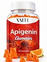 VAITE Apigenin Supplement 150mg - Chamomile Extract Vegan Gummies with Flavonoids, Bioflavonoids & Polyphenols - Plant-Based Relaxation Support - Liposomal Calm Formula - Non-GMO Herbal Mood Balance