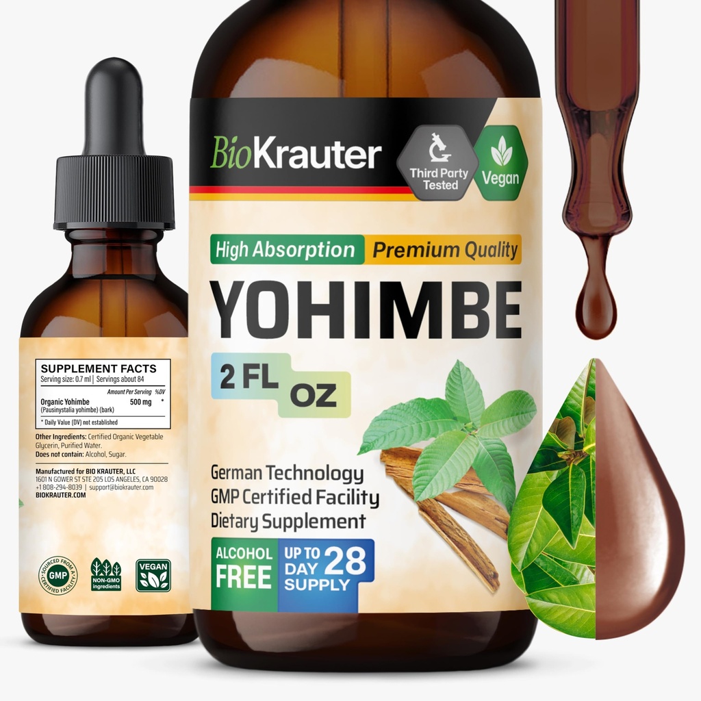 BIO KRAUTER Yohimbine - Vegan Yohimbe Supplementen voor mannen en vrouwen