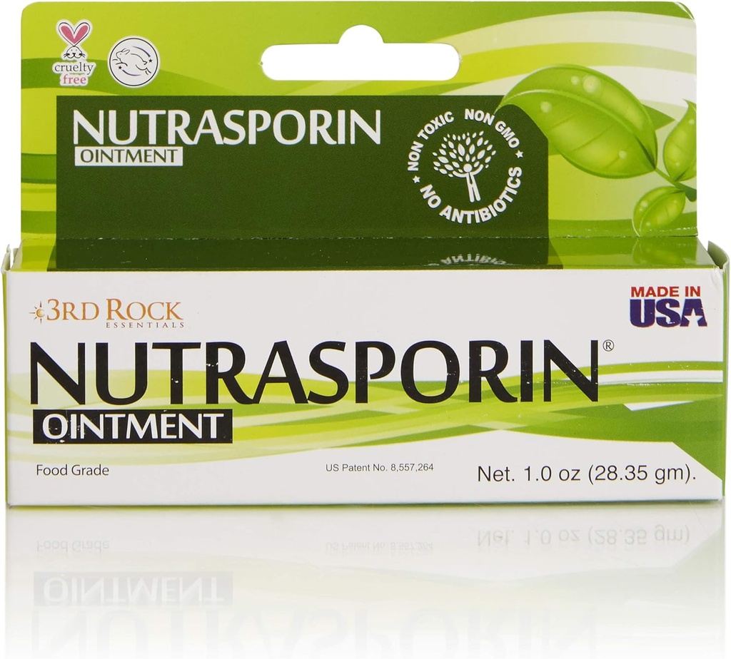 3rd Rock Essentials Nutraclosporine Silver Ointment, Toxic-Free, Petroleum-Free, Non-Antibiotic, Early Aid, Food Grade Ointment, 1.0oz, Pack of 1