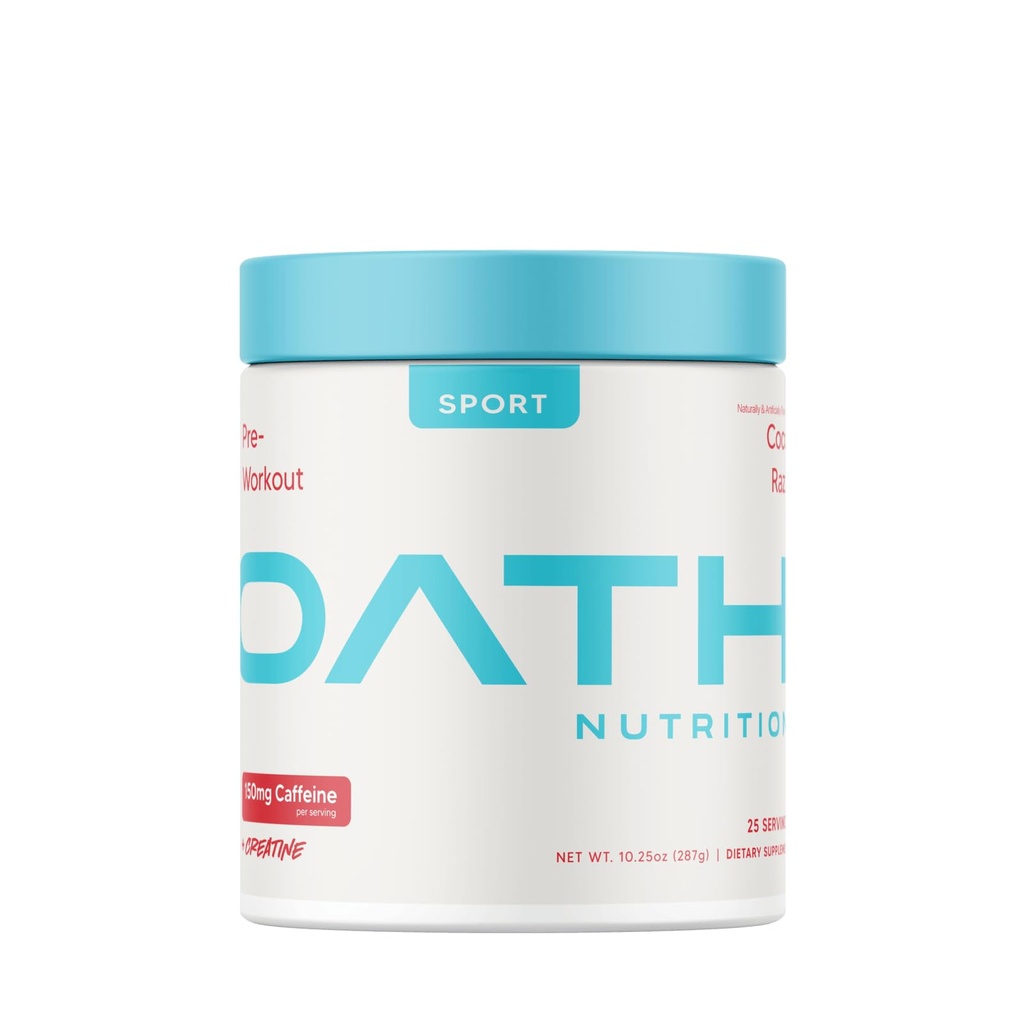 Eed Voeding Sport Sugar Gratis pre-workout poeder, Coco Razz, Bevat Creatine Monohydraat, Cafeïne en Beta Alanine, Pre-workout poeder voor vrouwen en mannen, 25 porties