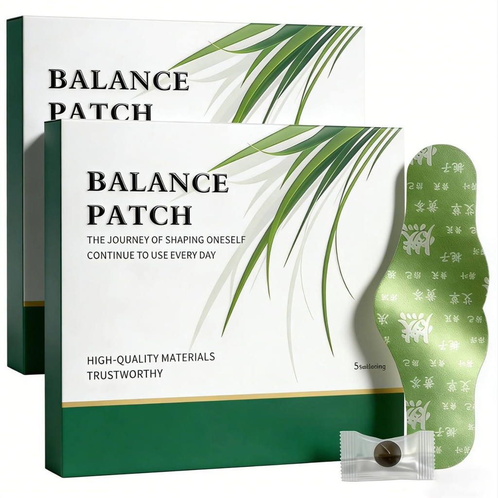 Balance Patch, Plant Herbal Navel Patches voor Menstrual Cramp , 2026 New Herbal Balance Patch voor Waist & Abdomen, Gentle Formula for All Skin (2boxen,10 Patches)