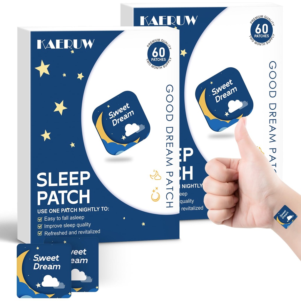 Sleep Patches for Adults with Magnesium and Sour Cherry Extract - Plant-Based Sleep Aid - Easy to use Suitable for Both Men and Women-2 Box 120 Count -SP01