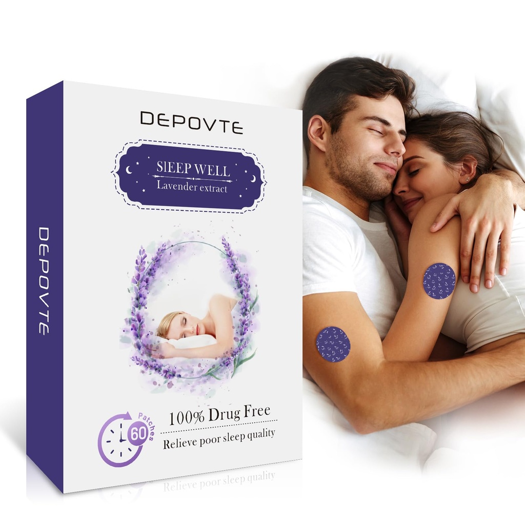 Sleep Patches 60pcs, Lavender and Chamomile, Extra Strength, Overnight Application