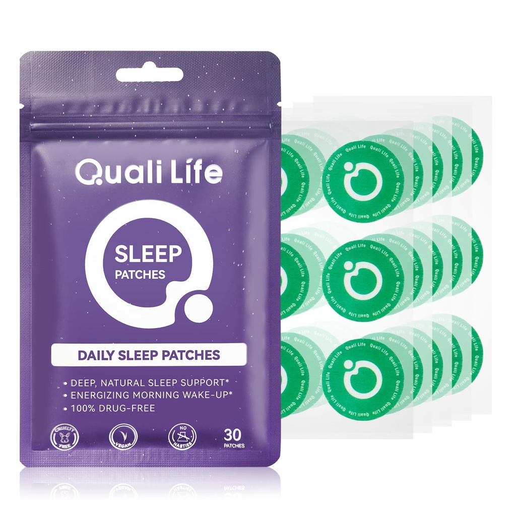 Sleep Patches for Adults Extra Strength, Long-Lasting Night with Natural Ingredients for Men & Women, Easy-to-Apply Sleeping Patch with Valerian & Melatonin for Deep Sleep | 30 Patches
