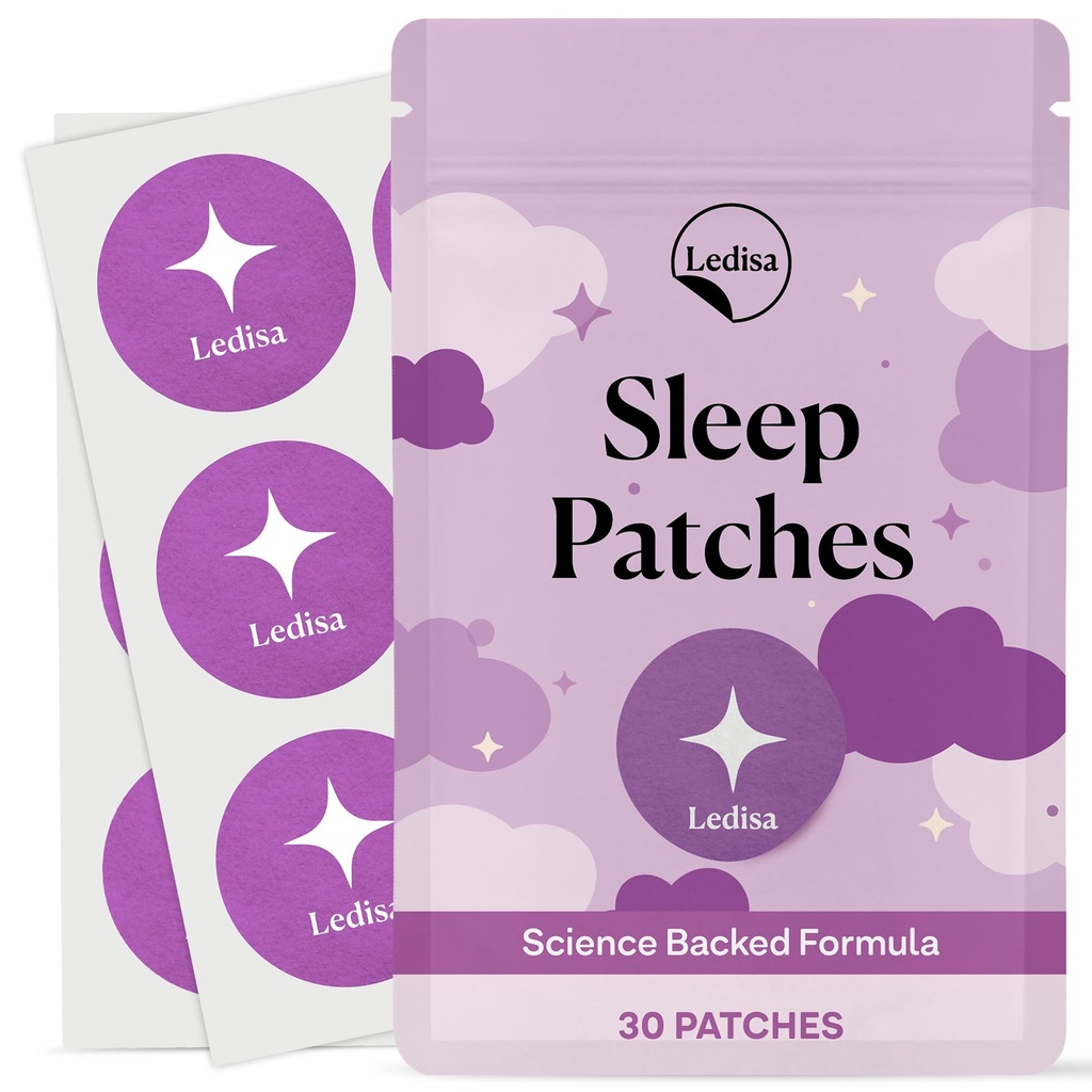 Sleep Patches for Adults | Easy-to-Apply Sleep Patch with Melatonin, Valerian Root, Magnesium & Hops | Relax & Wake Up Refreshed | for Men & Women | 30 Days Supply