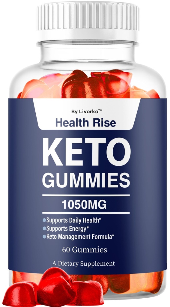 Health Rise Keto ACV Gummies, Health Rise Keto ACV Gummy 1050MG, Apple Cider Vinegar Support Formula Overall Health & Wellness, Healthy RiseKeto Gomitas, 60 Gummies for 1 Month