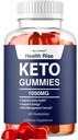 Health Rise Keto ACV Gummies, Health Rise Keto ACV Gummy 1050MG, Apple Cider Vinegar Support Formula Overall Health & Wellness, Healthy RiseKeto Gomitas, 60 Gummies for 1 Month